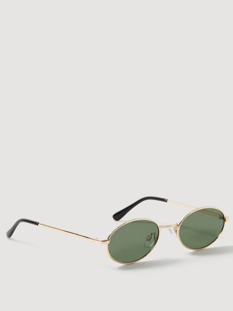 

MANGO Women Oval Sunglasses 33030601, Green