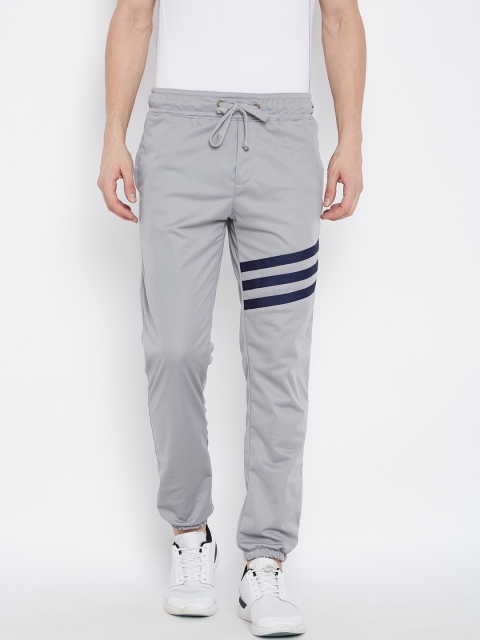 

Wear Your Mind Men Grey Solid Joggers