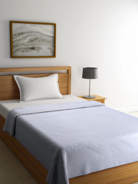 

Portico New York Blue Solid AC Room 150 GSM Single Bed Comforter