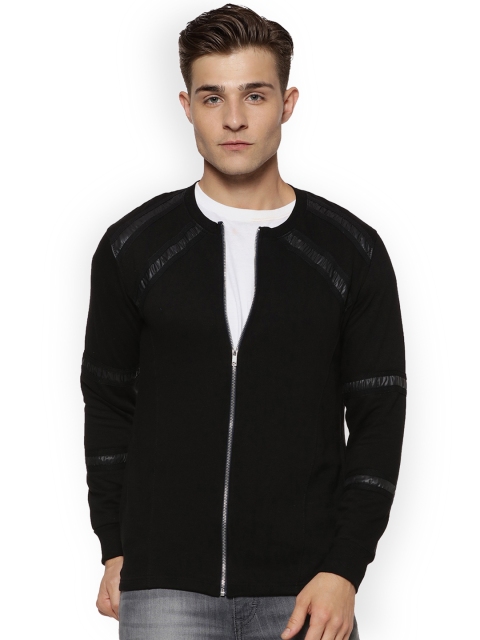 

Campus Sutra Men Black Solid Tailored Jacket