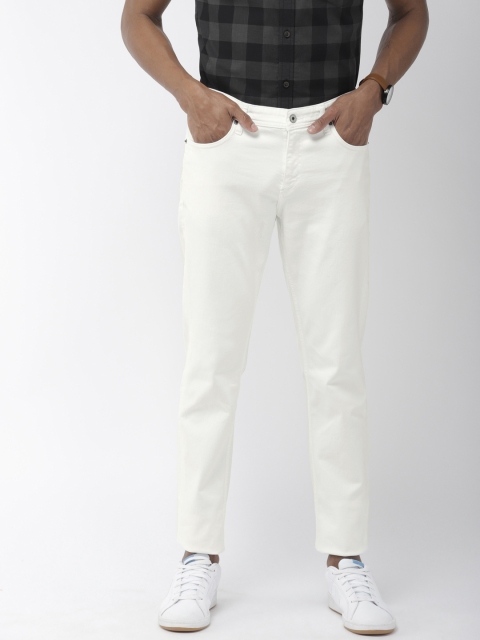 

Indian Terrain Men White Brooklyn Slim Fit Low-Rise Clean Look Stretchable Jeans