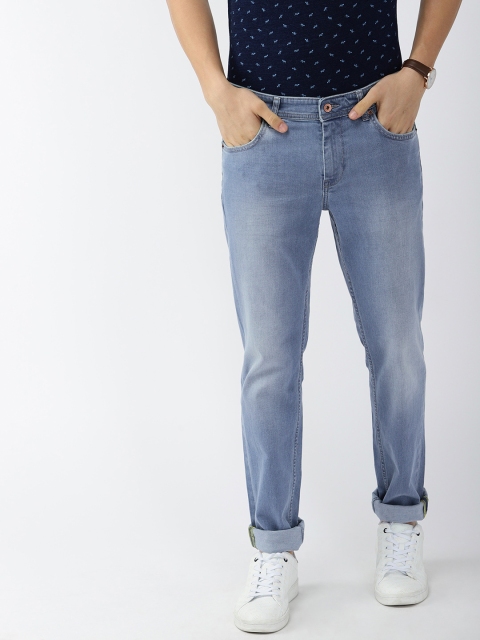 

Indian Terrain Men Blue Brooklyn Slim Fit Low-Rise Clean Look Stretchable Jeans