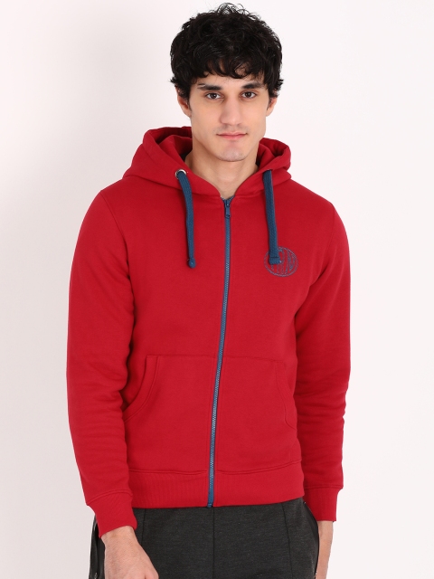 

Indian Terrain Men Red Solid Front-Open