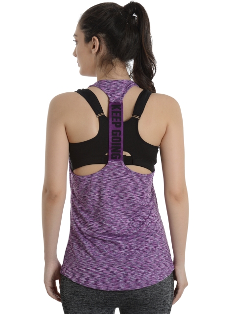 

Da Intimo Women Purple Solid Scoop Neck T-shirt