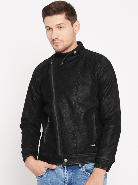 

Duke Stardust Men Black Solid Asymmetrical Closure Tailored Jacket