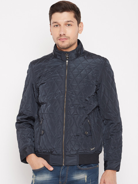 

Duke Stardust Men Navy Blue Solid Insulator Quilted Jacket