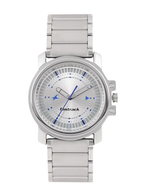 

Fastrack Men Silver-Toned Analogue Watch NG3039SM03C