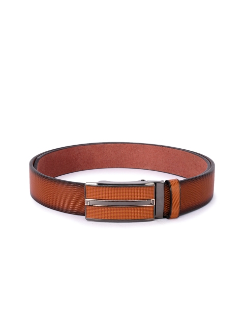 

BuckleUp Men Tan Textured Leather Belt
