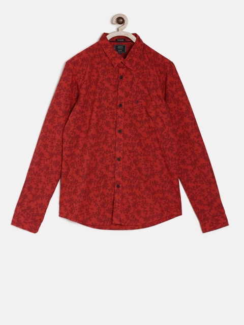 

Indian Terrain Boys Red Printed Casual Shirt