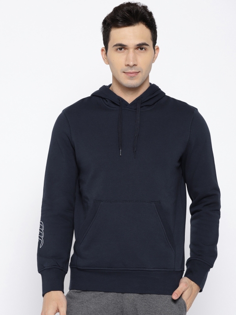 

Canterbury Men Navy Blue Solid Hooded Sweatshirt