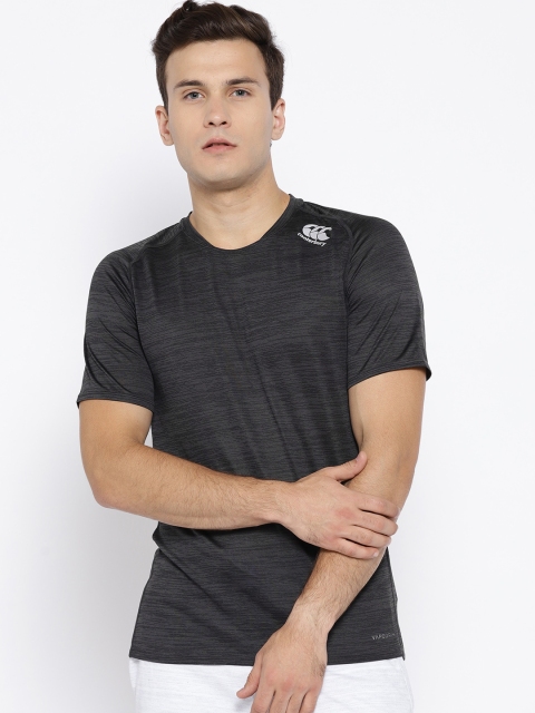 

Canterbury Men Charcoal Grey VapoDri+ Drill Solid Round Neck T-shirt
