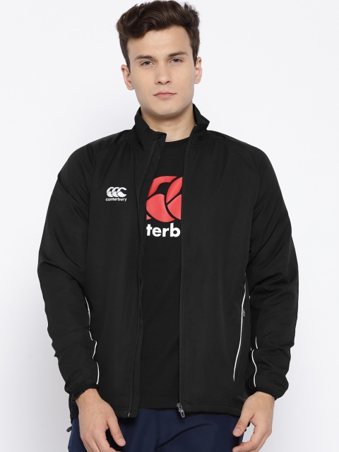 

Canterbury Men Black Solid Water Resistant Sporty Jacket