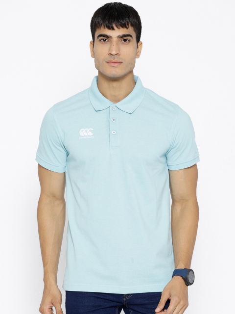 

Canterbury Men Blue Waimak Polo Collar T-shirt
