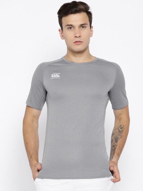 

Canterbury Men Grey Vapodri Superlight Solid Round Neck T-shirt