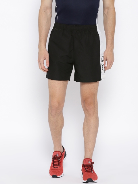 

Canterbury Men Black Solid Regular Fit Sports Shorts