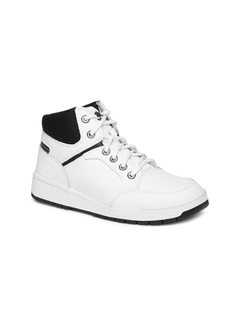 

Timberland Women White Solid Mid-Top Sneakers