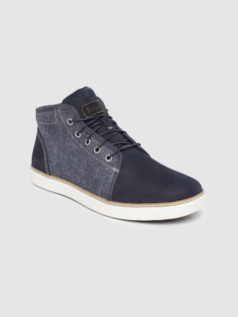 

Timberland Women Navy Blue HUDSTON LF CHUKKA Leather Sneakers