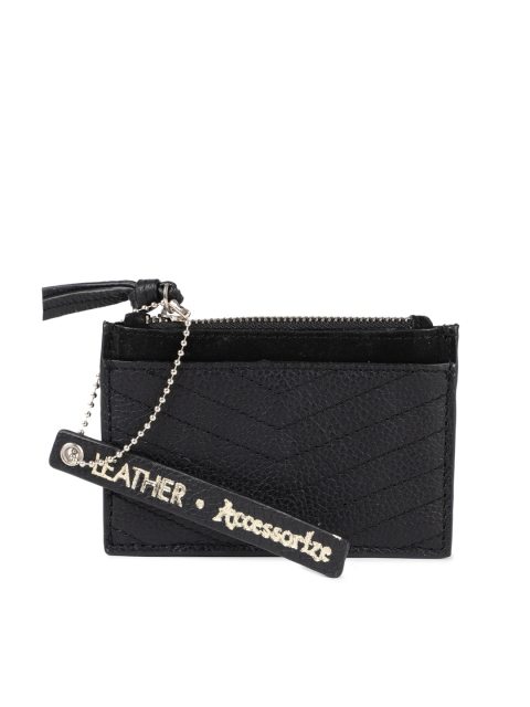 

Accessorize Navy Blue Solid Leather Purse