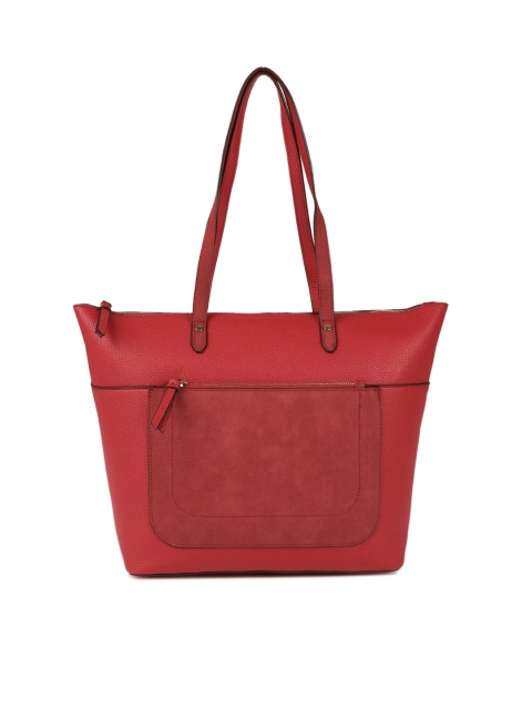 

Accessorize Red Solid Tote Bag