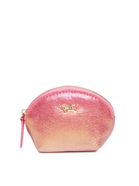 

Accessorize Metallic Pink Solid Purse
