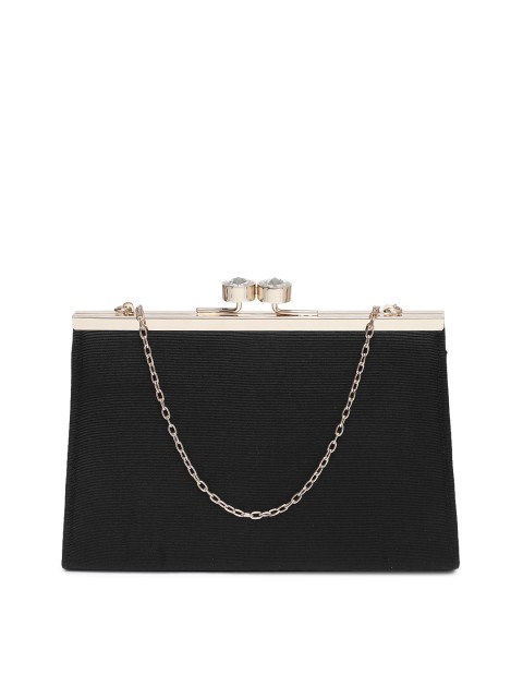 

Accessorize Black Solid Clutch