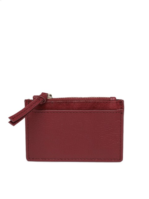 

Accessorize Women Maroon Solid Card Holder