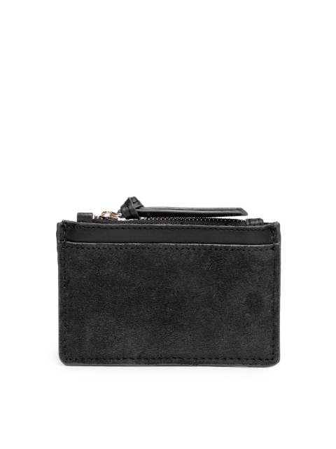 

Accessorize Women Black Solid Leather Card Holder