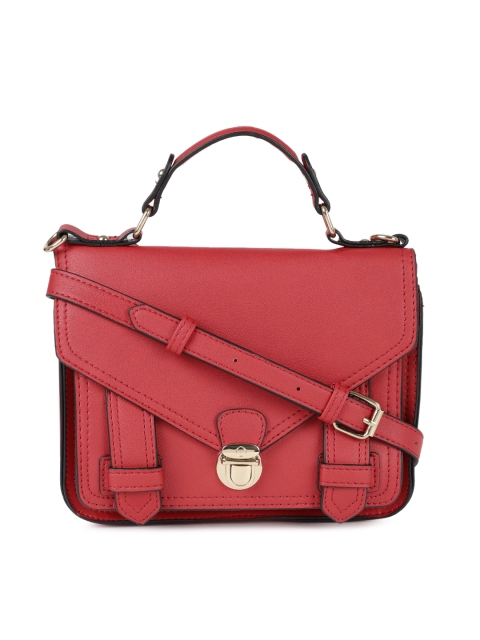 

Accessorize Red Solid Satchel