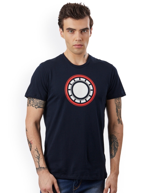 

Free Authority Navy Blue Men Tshirt
