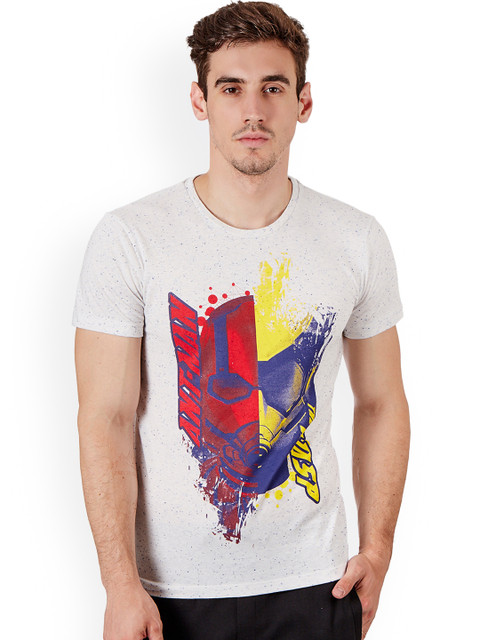 

Free Authority Men Off White ANTMAN Printed Round Neck T-Shirt