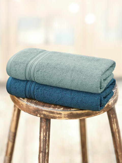 

Swiss Republic Essential Plus Collection 460 GSM Set of 2 bath towels, Grey