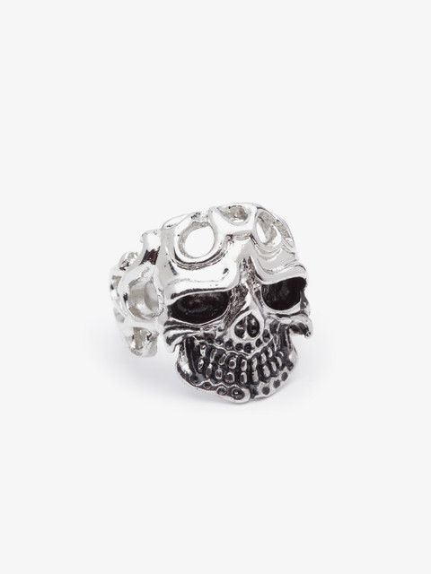 

JEWEL JUNCTION Men Silver-Toned Stainless Steel Ring