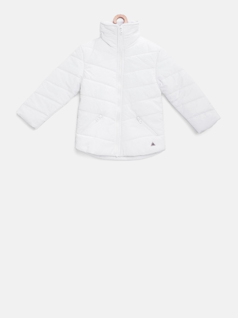 

Gini and Jony Girls White Solid Puffer Jacket