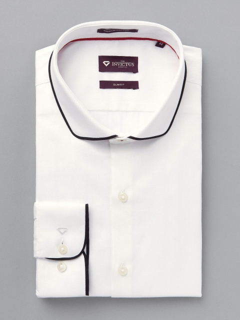

INVICTUS Men White Slim Fit Formal Shirt