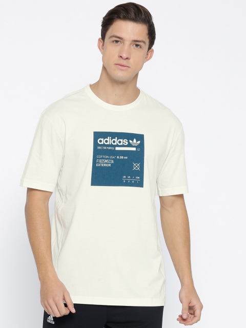 

ADIDAS Originals Men White Printed Kaval GRP T-shirt