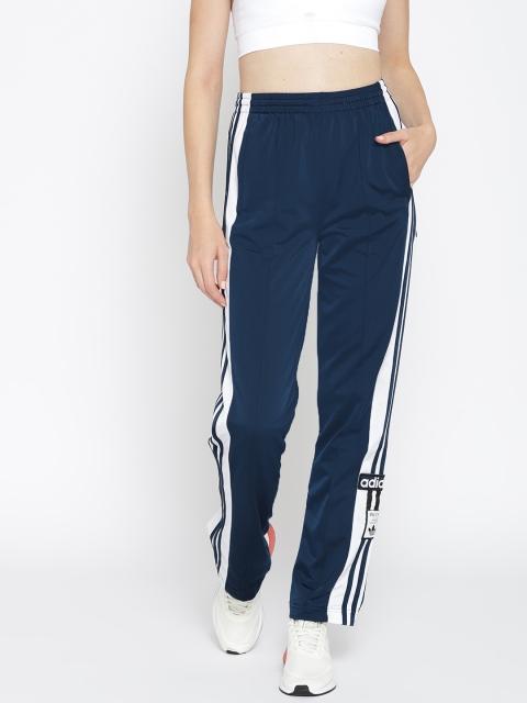 

ADIDAS Originals Navy Blue Solid ADIBREAK Track Pants