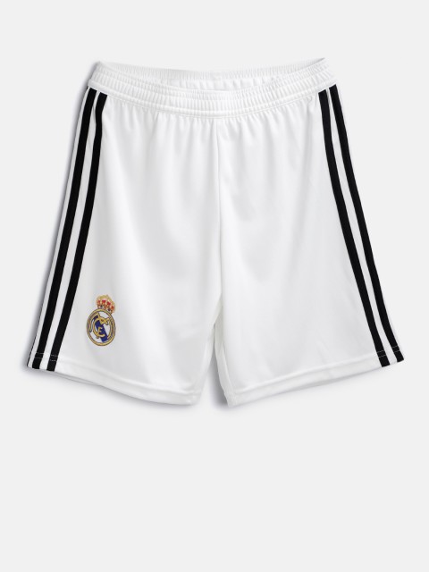 

ADIDAS Boys White Real Madrid C.F. H Y Football Shorts