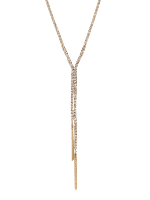 

Ayesha Women Gold-Toned Alloy Tassel Necklace