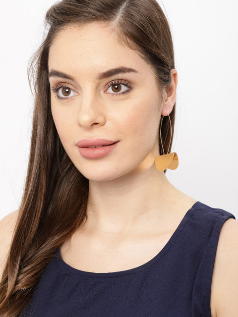 

Ayesha Gold-Toned Half Moon Drop Earrings