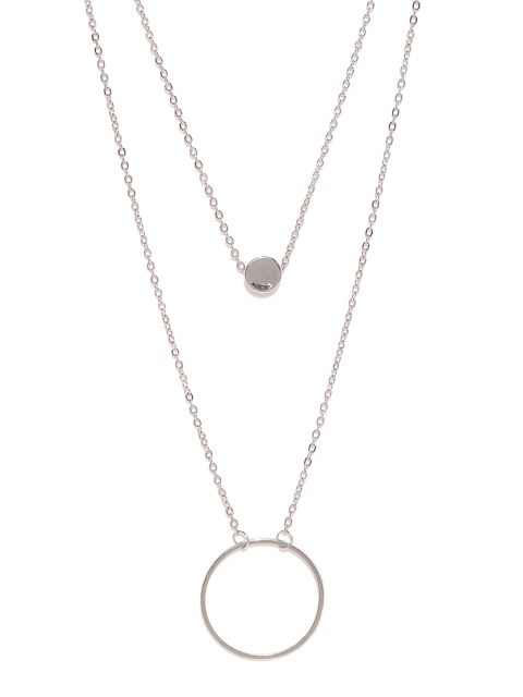 

Ayesha Silver-Toned Metal Pendant With Chain