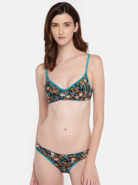 

Lady Love Blue Printed Lingerie Set LLSET4013