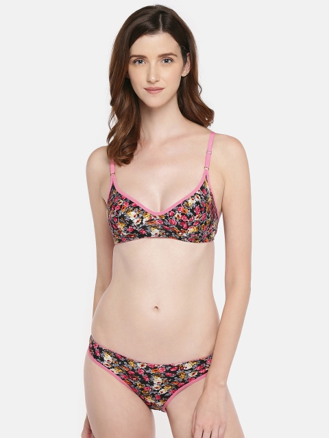 

Lady Love Pink Printed Lingerie Set LLSET4013