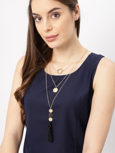

Ayesha Metallic Gold Metal Layered Necklace