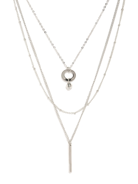 

Ayesha Silver-Toned Metal Necklace