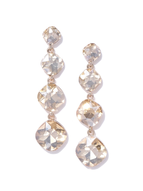 

YouBella Gold-Plated Stone-Studded Contemporary Drop Earrings