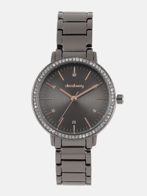 

DressBerry Women Grey Embellished Analogue Watch MFB-PN-WTH-6263L