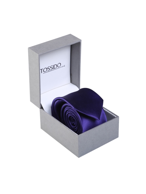 

Tossido Purple Solid Skinny Tie