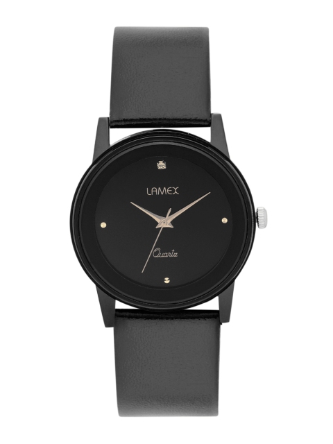 

LAMEX Women Black Analogue Watch EVITA DLX 3051/BL/BL