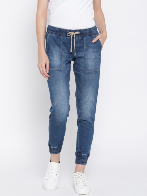 

U.S. Polo Assn. Women Blue Solid Denim Joggers