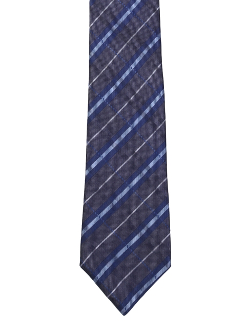 

Tossido Grey & Blue Checked Broad Tie
